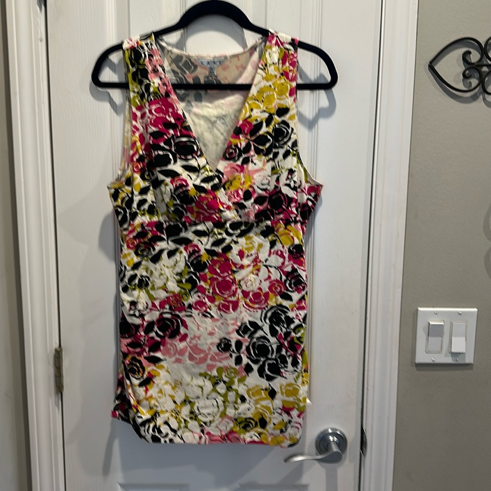 CAbi Sleeveless Floral Top Style Number 404